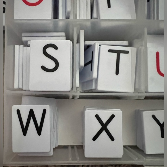 Primary Concepts Educational Alphabet Tiles & Holder Case Lot Of 388 Homeschool - Picture 9 of 14